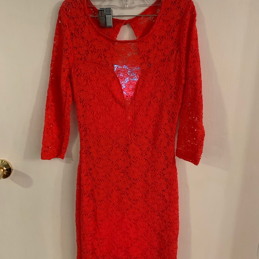 Coral dress